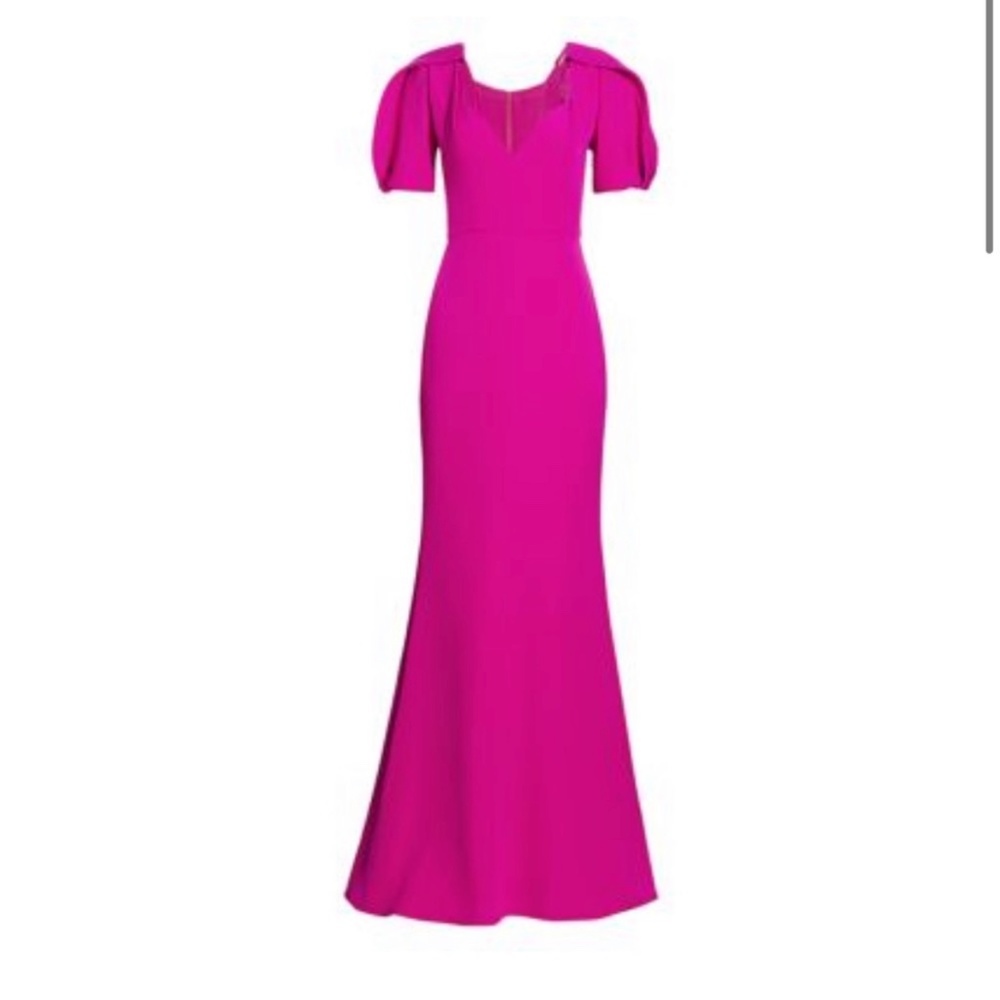 Badgley MISCHKA Fuchsia Long Dress - size 8